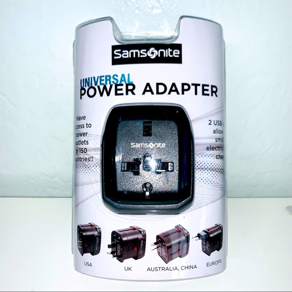 Samsonite Luggage Universal Black Power Adapter